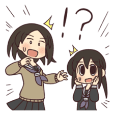 Shimeji-chan and Anzu-chan sticker #1537332