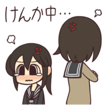 Shimeji-chan and Anzu-chan sticker #1537333