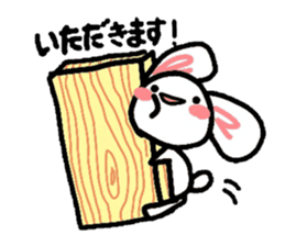 Bunny makes a play on words! sticker #1538069