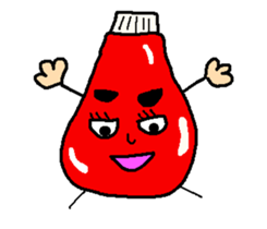 Kecha of ketchup sticker #1538097