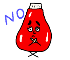 Kecha of ketchup sticker #1538102