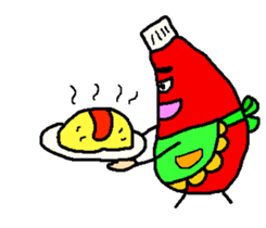 Kecha of ketchup sticker #1538109