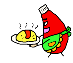 Kecha of ketchup sticker #1538109