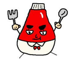 Kecha of ketchup sticker #1538110
