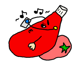 Kecha of ketchup sticker #1538112