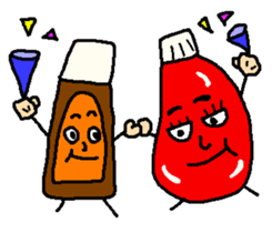 Kecha of ketchup sticker #1538127