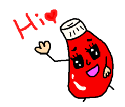 Kecha of ketchup sticker #1538130