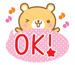 Cutie bear sticker #1538321