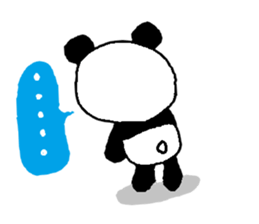 a sweet giant panda sticker #1538545