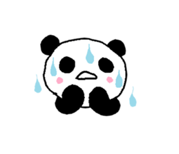 a sweet giant panda sticker #1538547