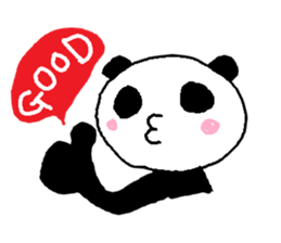 a sweet giant panda sticker #1538548