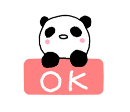 a sweet giant panda sticker #1538552