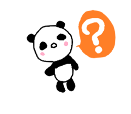a sweet giant panda sticker #1538559