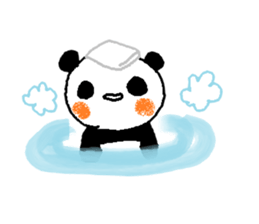 a sweet giant panda sticker #1538565