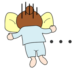 Japanese girl Sticker. she is busy now! sticker #1538657