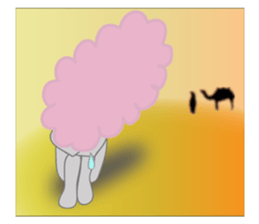 Mr Pink Sheep Man sticker #1539070