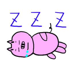 Funny pig. sticker #1539127