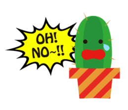 Feelings of cactus sticker #1539233