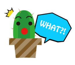 Feelings of cactus sticker #1539244