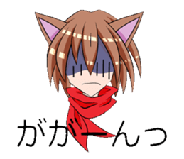 aka and kuro sticker #1539668