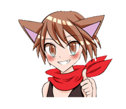 aka and kuro sticker #1539671