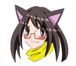 aka and kuro sticker #1539687