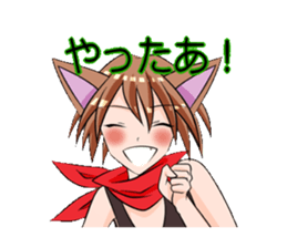 aka and kuro sticker #1539688