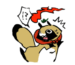 Transmission raccoon dog sticker #1539705