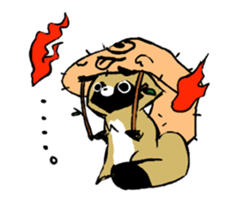 Transmission raccoon dog sticker #1539708