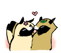 Transmission raccoon dog sticker #1539717