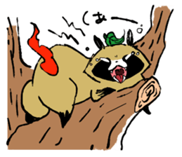 Transmission raccoon dog sticker #1539733