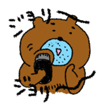 Dense beard a bear sticker #1539983
