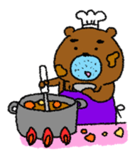 Dense beard a bear sticker #1539986