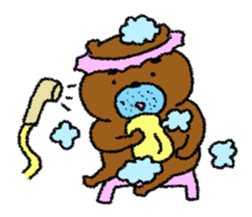 Dense beard a bear sticker #1539991