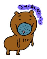 Dense beard a bear sticker #1539992