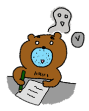 Dense beard a bear sticker #1539993