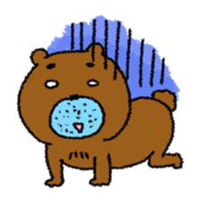 Dense beard a bear sticker #1539996