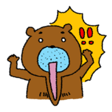 Dense beard a bear sticker #1540006