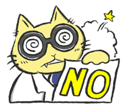 Science Cat! sticker #1540097