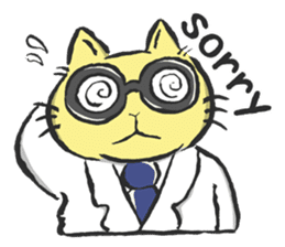 Science Cat! sticker #1540105