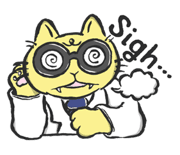 Science Cat! sticker #1540106