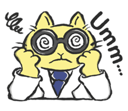 Science Cat! sticker #1540107