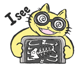 Science Cat! sticker #1540109