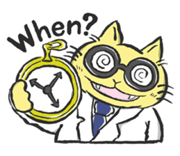 Science Cat! sticker #1540110