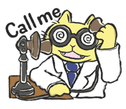 Science Cat! sticker #1540112