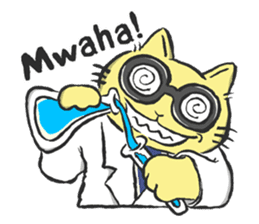 Science Cat! sticker #1540116