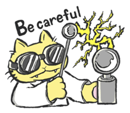 Science Cat! sticker #1540117