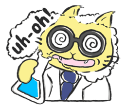 Science Cat! sticker #1540120
