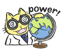 Science Cat! sticker #1540122