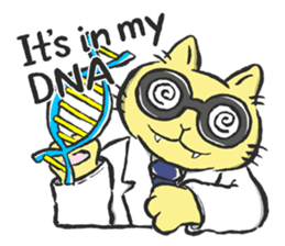 Science Cat! sticker #1540126